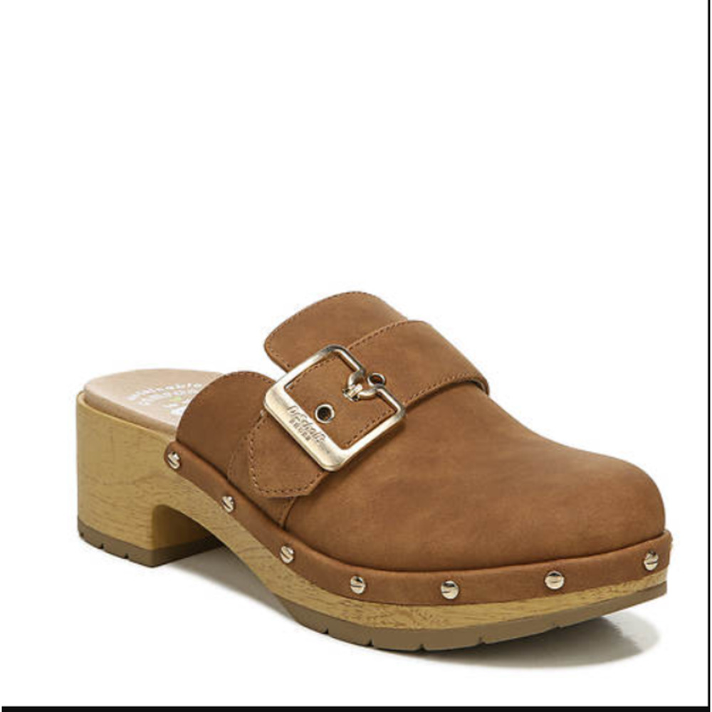 Dr. Scholl'S  Womens Classic Faux Leather Slip on Clogs